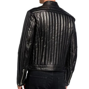 Veste en cuir légère pour homme Veste en cuir durable décontractée et simple pour homme Veste en cuir coupe-vent tendance - Product Image 5