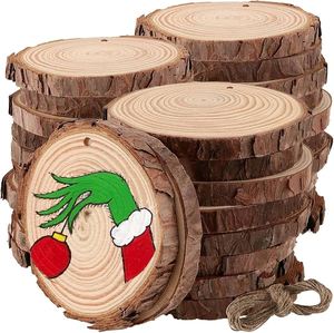 Rodajas de madera Círculos Natural Redondo Paulownia decoración Árbol de madera Disco Rodajas de árbol para manualidades Rebanada de registro de madera - Product Image 1