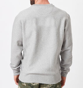 OEM <b>Men's</b> Winter <b>Grey</b> Sweatshirt Crew Neck <b>Hoodies</b> Pullover Fleece Breathable Quick Dry Pocket Plus Size Wholesale Charcoal - Product Image 4