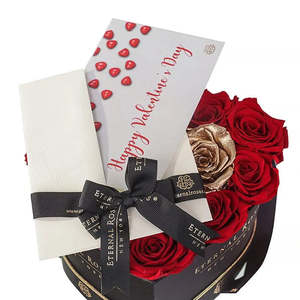 Chelsea Handmade Romantic Eternal Rose Gift Box Black 'Be Mine' for Valentine's Day Mother's Day Featuring Unique Flower - Product Image 3