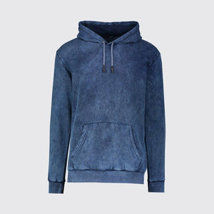 Sudadera con capucha Unisex 100% de algodón, sudadera térmica de invierno de gran tamaño a la moda con patrón de estampado sólido, forro polar francés lavado largo cálido - Product Image 4