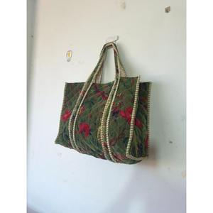 กระเป๋าผ้ากำมะหยี่แบบลำลองพิมพ์ลายสัตว์สองสายสไตล์โบฮีเมียนอินเดีย - Product Image 1