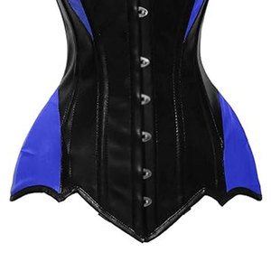 Corset en cuir PU de couleur unie avec logo personnalisé imprimé directement de l'usine Logo personnalisé Corset en cuir PU de mode en gros - Product Image 5