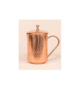 Carafe en cuivre au design exclusif, carafe en verre en cuivre de qualité supérieure, style luxueux, rose, 100% cuivre, carafe à jus, carafe à lait, design martelé - Product Image 6
