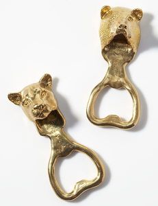 Vente en gros en forme d'aile personnalisée Décapsuleur plat en laiton moulé fait à la main en aluminium laiton métal pour accessoires de bars de restaurants - Product Image 3