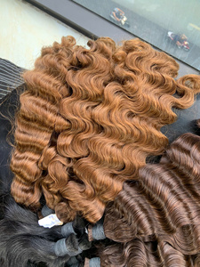 Extensiones de Cabello Vietnamitas al Por Mayor, 100 Gramos, Estilo Rizado Súper Doble, Color Negro, Longitud 55cm - Product Image 6