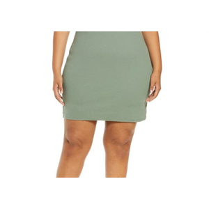 Abito casual a costine Open Edit Body-Con taglia 1X verde agave con vita naturale - Product Image 6