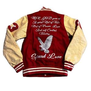 2023 Varsity Jacket pour hommes chenille broderie logo personnalisé étiquettes personnalisées emballage personnalisé Baseball Bomber laine veste - Product Image 2