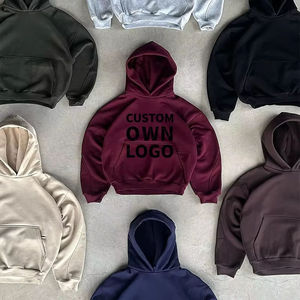 Conjunto Deportivo de Dos Piezas para Hombre, Sudadera con Capucha Transpirable de Punto Otoñal con Diseño de Letras en Relieve con Logotipo Personalizado y Pantalones Deportivos Holgados Bordados - Product Image 2