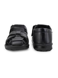 Sandalias de Cuero Genuino para Hombre, Sólidas, Cómodas, Casuales, Punta Abierta, Amortiguación Suave, Suela Antideslizante, para Caminar al Aire Libre en Verano - Product Image 5