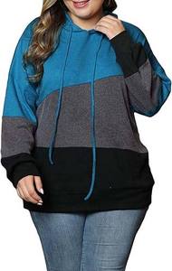 Sudaderas con capucha largas de invierno para mujer, talla grande, con tejido deportivo ligero de seda pulsada, transpirable, técnica lavada, en capas - Product Image 2