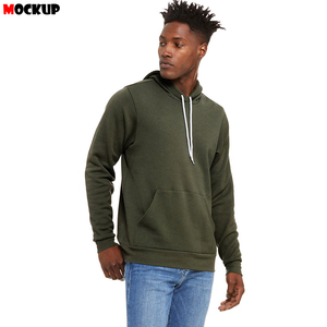Mens Casual Colorblock Panel Streetwear con bolsillos algodón mezclado sudaderas con capucha - Product Image 4