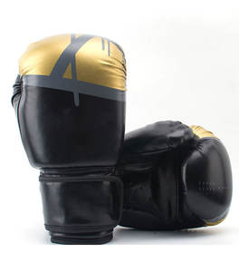 Gants de boxe MMA Sanda en cuir PU avec logo personnalisé et fermeture auto-agrippante - Gants d'entraînement pour Muay Thai - Product Image 4