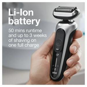 Braun Series 7 7025s Flex Afeitadora eléctrica recargable para hombres en seco y húmedo con recortador de barba - Product Image 4
