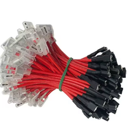 Câbles chauffants en cuivre étamé, isolés au silicone, avec conducteur tressé en fibre de verre, 300V, pour faisceaux de câblage