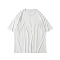 OEM T-shirts unis surdimensionnés de luxe unisexe 100% coton organique sport de qualité supérieure personnalisé graphique formel long tricoté pour hommes