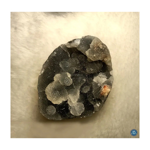 Espécimen Mineral de Primera Calidad, Racimo de Calcedonia Negra, Piedra Preciosa Curativa Tallada con Forma de Corazón para Decoración del Hogar o Regalo - Product Image 4