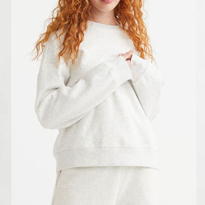 100% haute qualité en gros Terry poids lourd femmes casual sweats à capuche demi fermeture éclair Streetwear avec Logo personnalisé avant - Product Image 6