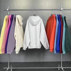 Nouveau sweat à capuche personnalisé automne et hiver sans cordon de serrage en coton de haute qualité sweat à capuche surdimensionné pour hommes et femmes - Product Image 4