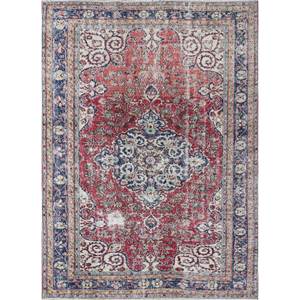 Alfombras de Lana Anudadas a Mano de Gran Tamaño, Diseño de Medallón Rojo Naranja, para Sala de Estar, Pasillo Rectangular, Modelo Pae-2020 - Product Image 1