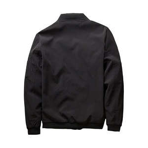 High Quality Latest Design Polyester/Cotton Solid Winter <b>Vintage</b> Breathable Waterproof Stand Front Men's <b>Bomber</b> <b>Jacket</b> Wholesale - Product Image 2