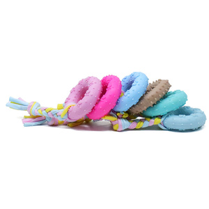 Juguete Masticable para Perros Grandes <span class=keywords><strong>en</strong></span> Forma <span class=keywords><strong>de</strong></span> Donut, <span class=keywords><strong>de</strong></span> TPR, Resistente a Mordidas, para Limpieza Dental y Juego Interactivo - Product Image 2