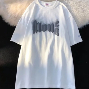 High Street Puff Print 250G T-shirt en coton surdimensionné Vintage Drop Shoulder T-shirt imprimé bouffant personnalisé pour hommes - Product Image 6