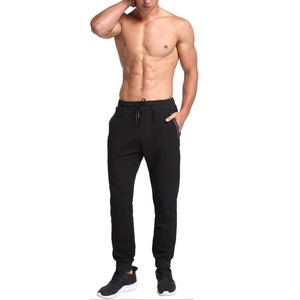 Pantalon de survêtement léger en molleton de coton pour homme Jooger – Design uni personnalisé, tenue de fitness, taille mi-haute, style décontracté, séchage rapide, cordon de serrage - Product Image 1