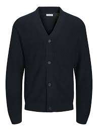 Premium Quality Custom Knit Men's Autumn V-Neck Solid <b>Cardigan</b> Sweater with <b>Buttons</b> Full Sleeve Anti-Wrinkle Anti-Pilling Cotton - Product Image 3