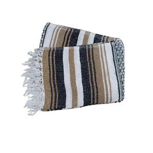Manta de lana falsa natural de lujo tejida personalizada elegante estilo mexicano suave al mejor precio - Product Image 1