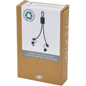 สายเคเบิลรีไซเคิล 6-in-1 แบบยั่งยืน สำหรับโปรโมชั่น ของขวัญอุปกรณ์ USB - Product Image 2