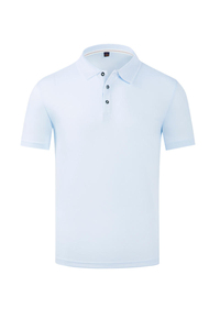 Crew, Fitness Polo T-shirt Logo brodé personnalisé 95% coton 5% spandex Golf Business Polos de couleur unie Respirant - Product Image 2