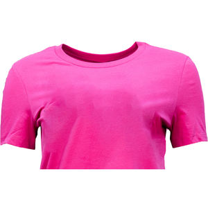 Nueva Camiseta Personalizada para Mujer, Cuello Redondo, Manga Corta, Color Rosa, Antiarrugas, Ecológica, de Felpa Transpirable - Product Image 4