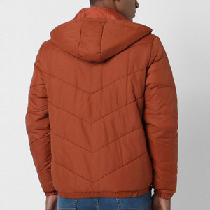 Vestes pour hommes personnalisées, couleur contrastée, col montant, logo sur le devant, tissu léger, confortable, imperméable et respirant - Product Image 2