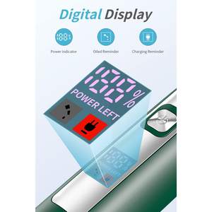 Kit de tondeuse à cheveux sans fil 5-en-1 pour hommes, tondeuse à barbe, tondeuse à moustache et à nez, tondeuse corporelle avec chargement USB et sac de rangement - Product Image 6