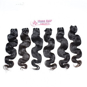 Fournisseur en gros de cheveux indiens Bodywave de 12 pouces, 1 paquet, 100% naturels, texture soyeuse, cuticule saine, prix d'exportation compétitif - Product Image 3