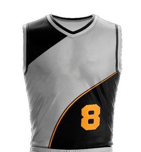Uniforme de Baloncesto Transpirable de Alta Calidad, Diseños y Colores Personalizables, 100% Poliéster, Sin Mangas, Servicio OEM al por Mayor - Product Image 2