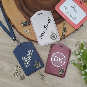 Tarjetero de cuero PU personalizado con cierre de botón para tarjetas de visita, regalos personales o corporativos - Product Image 5