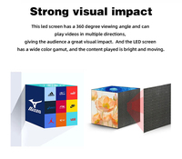 İç ve Dış Mekan P2.5-P4 P3.91 Wi-Fi 4G IP65 Su Geçirmez 6000cd/m2 Parlaklık 5 Yıl Garantili LED Rubik Küp Ekran OEM