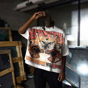 T-shirts baggy pour hommes T-shirts de grande taille pour hommes Summer Street Wear Good Soft Touch Material Cotton Baggy Shirts - Product Image 4