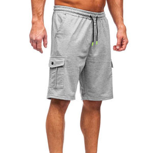 100% algodón hasta la rodilla lavado Cargo 2024 verano clásico hombres elástico básico sólido Cargo pantalones cortos para hombres personalizados - Product Image 3