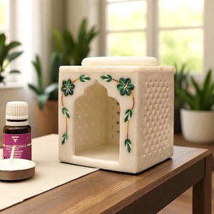 Sang trọng thủ công tự nhiên đá tinh dầu khuếch tán cho hương liệu nghệ nhân chạm khắc đá cẩm thạch & Malachite hương thơm dầu khuếch tán - Product Image 2