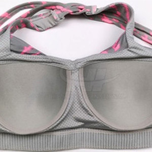 Soutien-gorge de sport pour femme, tricoté uni, doux, respirant, en Spandex/Polyester, sans armatures, idéal pour le fitness, les entraînements, le yoga et les activités sportives. - Product Image 3