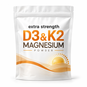 Polvo de Magnesio D3 K2 de Marca Privada OEM, Suplemento para la Salud de los Huesos de Máxima Potencia, Fórmula Personalizada, Logotipo Personalizado - Product Image 1