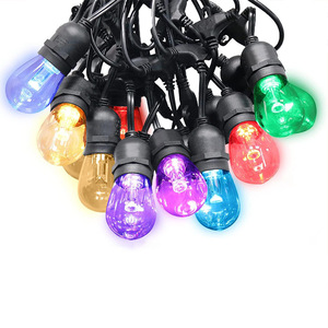 Jardin extérieur Décoration de Noël Accueil <span class=keywords><strong>Boutique</strong></span> Populaire S14 Solaire Coloré Marché G40 Guirlande Lumineuse Ampoule Festival Lampe - Product Image 4