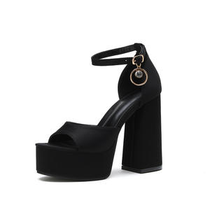 Sandalias de Tacón Alto de Moda para Mujer, de Alta Calidad, de Cuero Genuino, Versátiles, Cómodas e Informales - Product Image 4