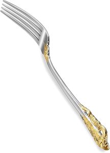 Tenedor de metal plateado y dorado asequible de la mejor calidad para bodas, restaurantes, hoteles, uso doméstico - Product Image 5
