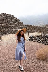 Bata teñida de mujer de la mejor calidad, mangas completas, cuello redondo, estilo sin mangas, moderno, bellamente diseñado, tejido, botón superior, transpirable - Product Image 3