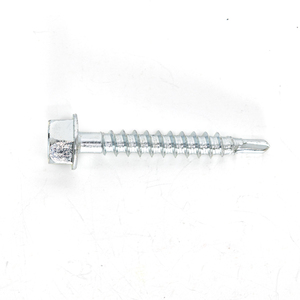 Tornillo Autorroscante Hexagonal Galvanizado de Acero al Carbono de Alta Calidad con Rosca Gruesa en Pulgadas - Product Image 1