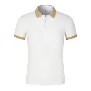 Golf de secado rápido de manga corta para hombre de alta calidad para Polo Logo personalizado 100% algodón/poliéster patrón sólido entrega rápida - Product Image 6